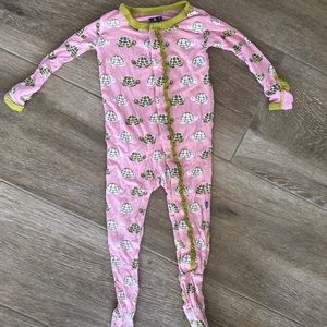 Kickee Pants Ruffle Lotus Turtle 12-18m Footie
